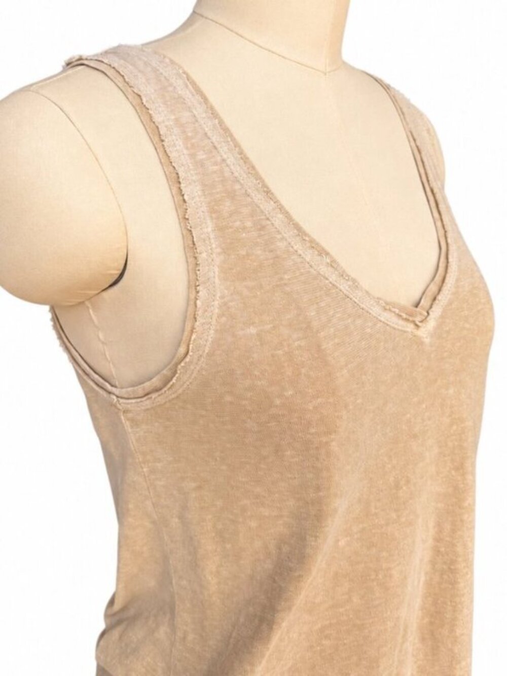 π π Set of 2 π Wrap London V-Neck Slub Tank Tops | Sleeveless | | US Small - Picture 7 of 13